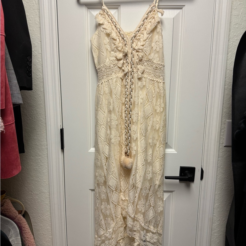 NEW Cupshe Cream Lace Dress